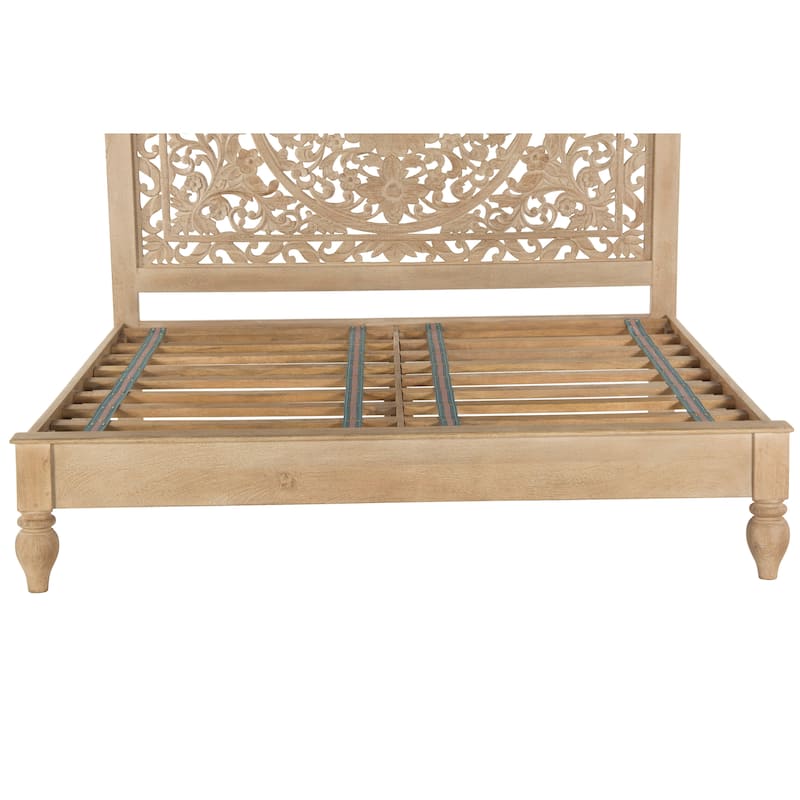 Haveli Solid Mango Wood King Bed