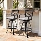 preview thumbnail 26 of 27, Outdoor Patio Bar Stools Aluminum Swivel Bar Chair with Sunbrella Cushion MILANO CHAR - 2PC