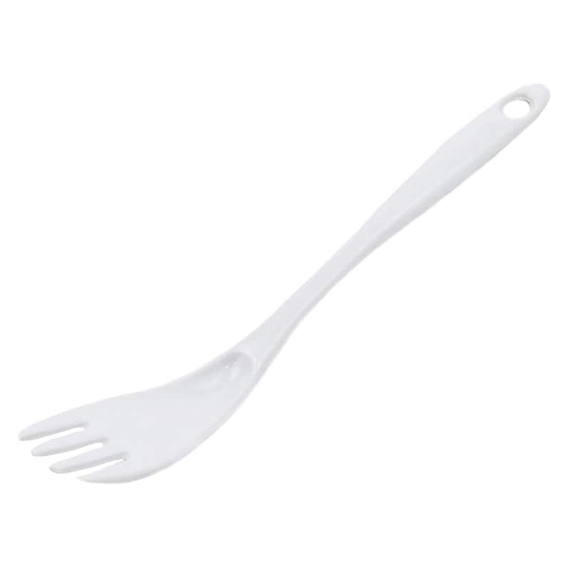 Chef Craft 11.5" Long Melamine Turner Fork Kitchen Utensil - White - 1 Pack