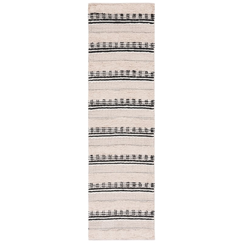 SAFAVIEH Handmade Natura Ingiridur Stripe Cotton Rug
