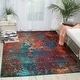 preview thumbnail 20 of 64, Nourison Celestial Abstract Ombre Area Rug 3'11" x 5'11" - Blue/Red - Rectangle
