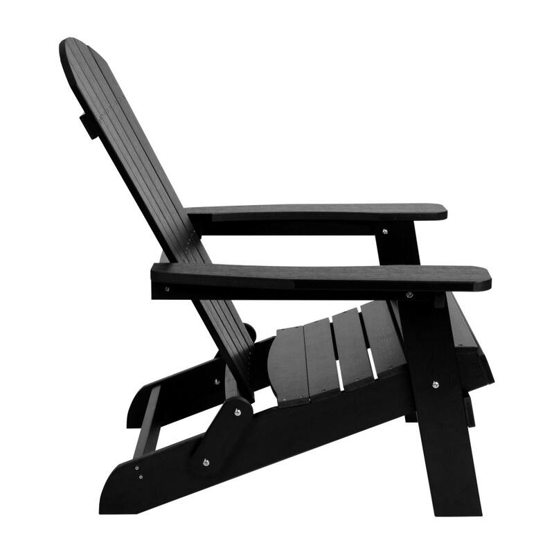 All-Weather Poly Resin Folding Adirondack Chair - Patio Chair