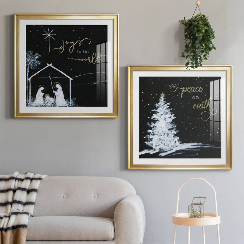 Joy to the World Nativity Premium Framed Print - Ready to Hang