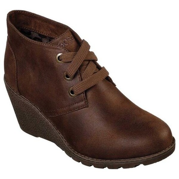 skechers wedge boots