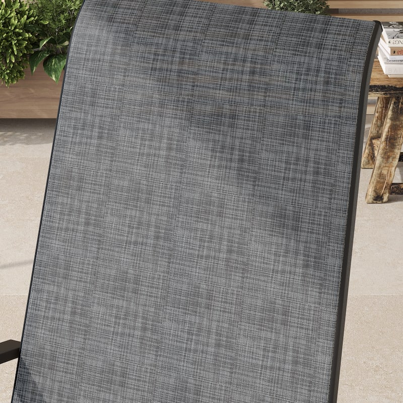 Corvus Antonio Outdoor Sling Fabric Rocking Chair