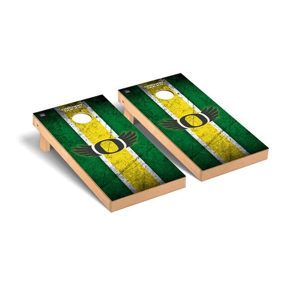 slide 2 of 5, Oregon Ducks Vintage Cornhole Board Set