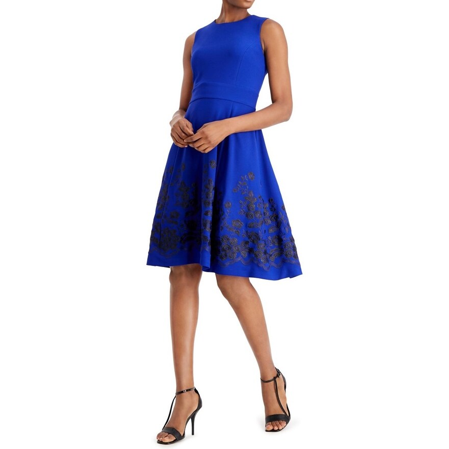 navy blue dress calvin klein