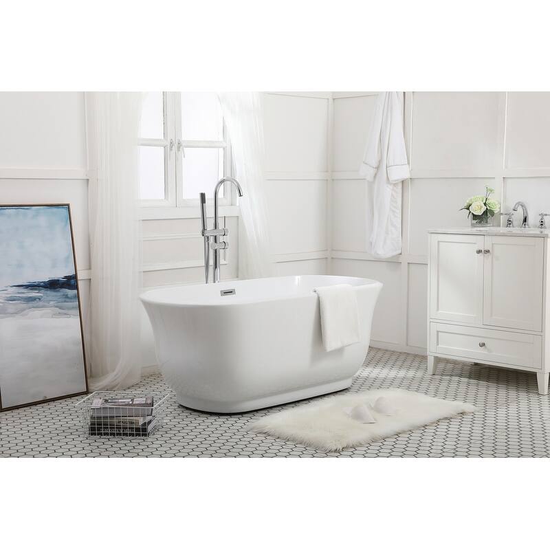 Cameron Soaking Bathtub in Glossy White