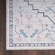 preview thumbnail 15 of 19, New Concept Washables Indoor only Persian Machine Washable Area Rug 4' x 6' - Blue - Rectangle