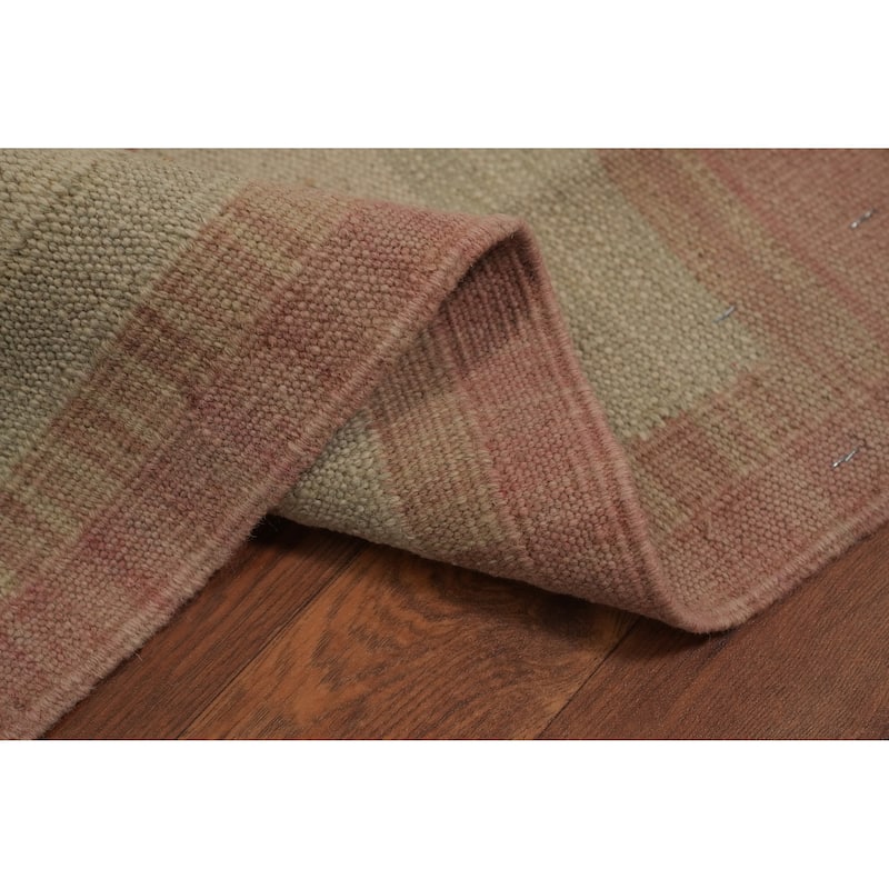 Hand Woven Southwestern Wool Beige Geometric Area Rug - 5' 11'' X 3' 10''