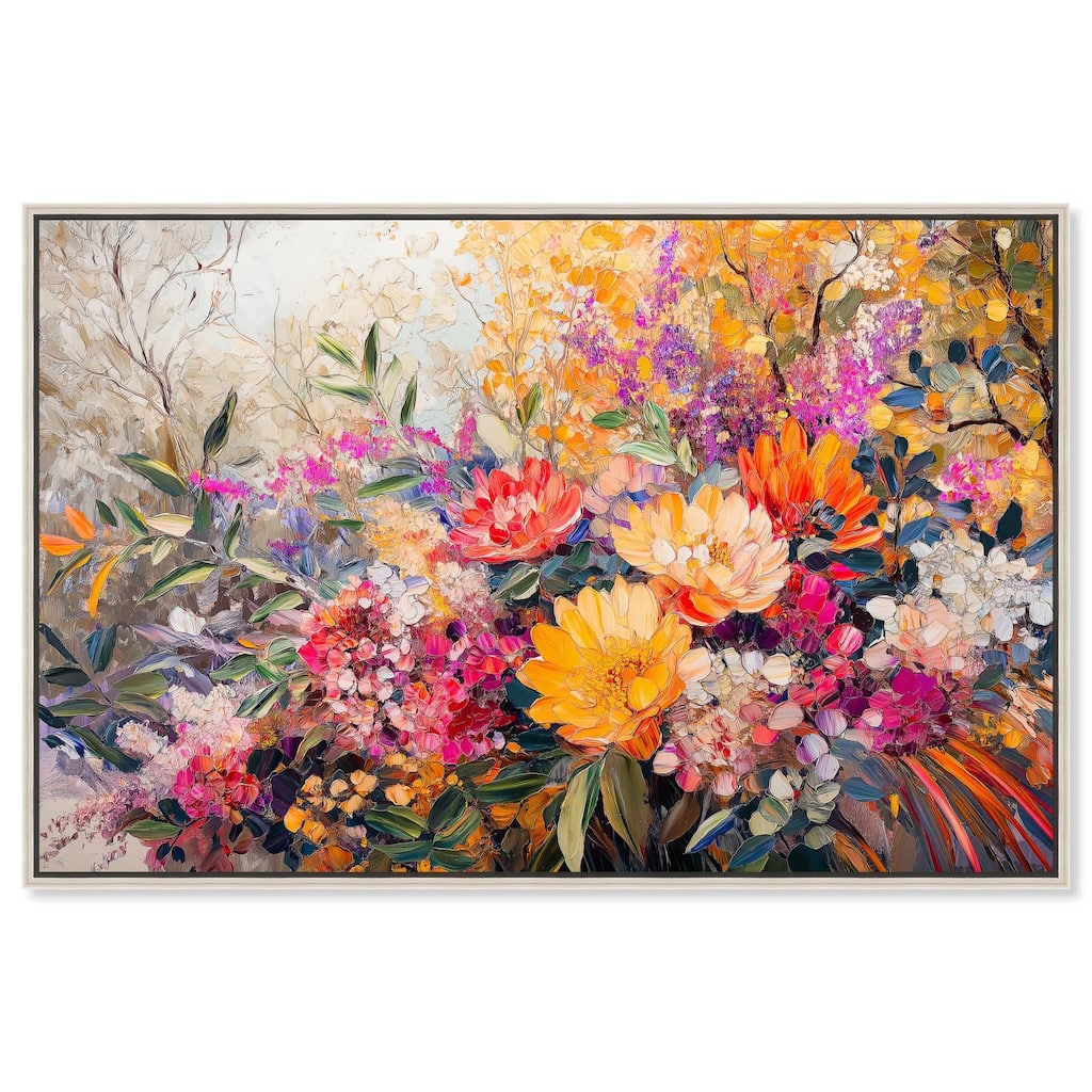 Golden Hour Garden Canvas by Art Remedy
