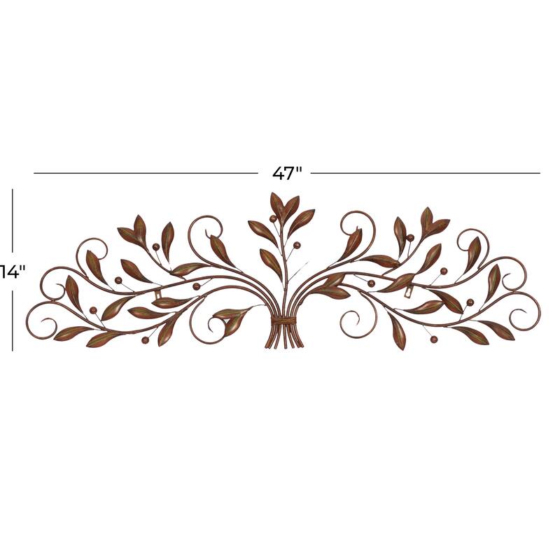 Blue Iron Traditional Wall Decor Floral and botanical