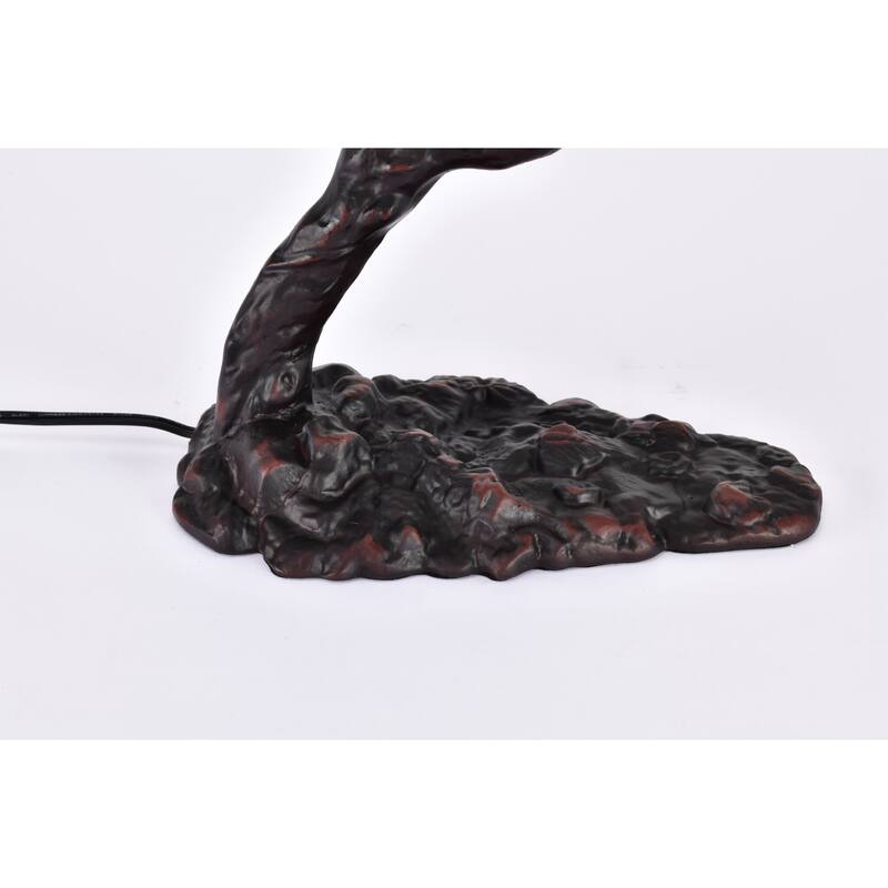Tiffany-style Exotic Birds Accent Lamp