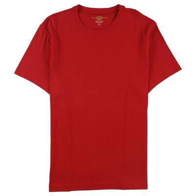 Club Room Mens Crew Neck Basic T-Shirt,, Red, Small