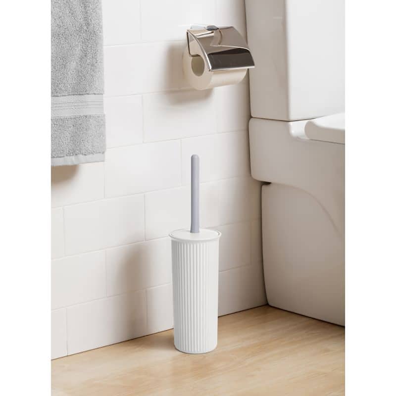Superio Ribbed Toilet Bowl Brush - 4"W x 15"D x 4"H