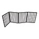 preview thumbnail 6 of 10, Siavonce Free Standing Folding Pet Gate - 73 inch (L) x 1 inches (W) x 24 inches (H).