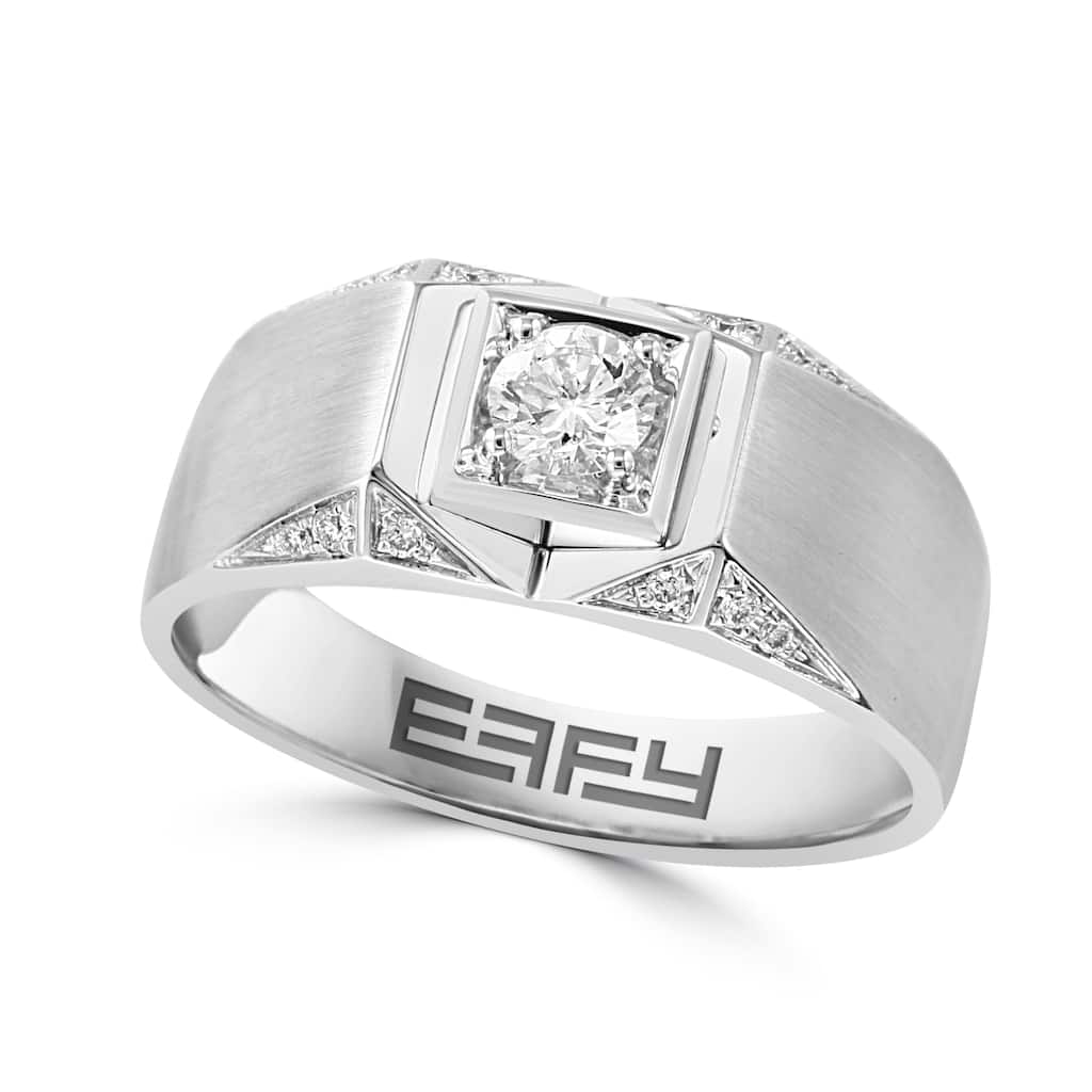 Effy Men's 14K White Gold Diamond Ring