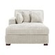 preview thumbnail 63 of 174, 41" W Plush Corduroy Chaise Lounge with Pillows