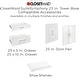 preview thumbnail 2 of 16, ClosetMaid SuiteSymphony 25-Inch Closet Tower Base Unit
