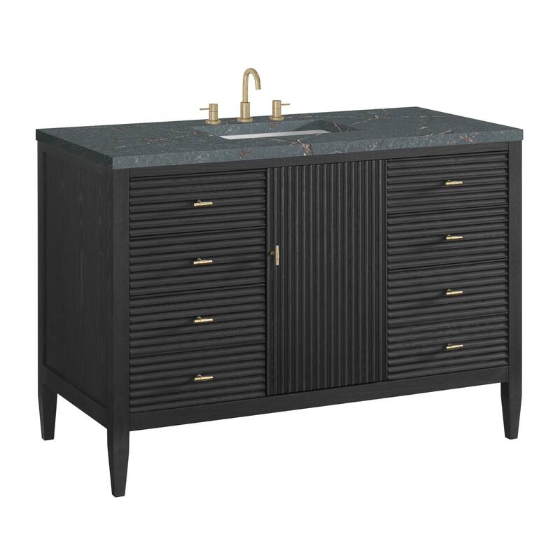 James Martin Vanities 485-V48-3PBL Myrrin 48" Single Basin Wood Vanity