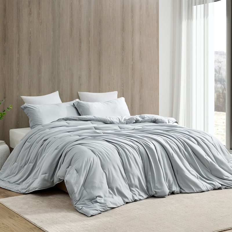Ice Panda - Coma Inducer® Oversized Cooling Comforter Set - Glacier Gray - Twin XL