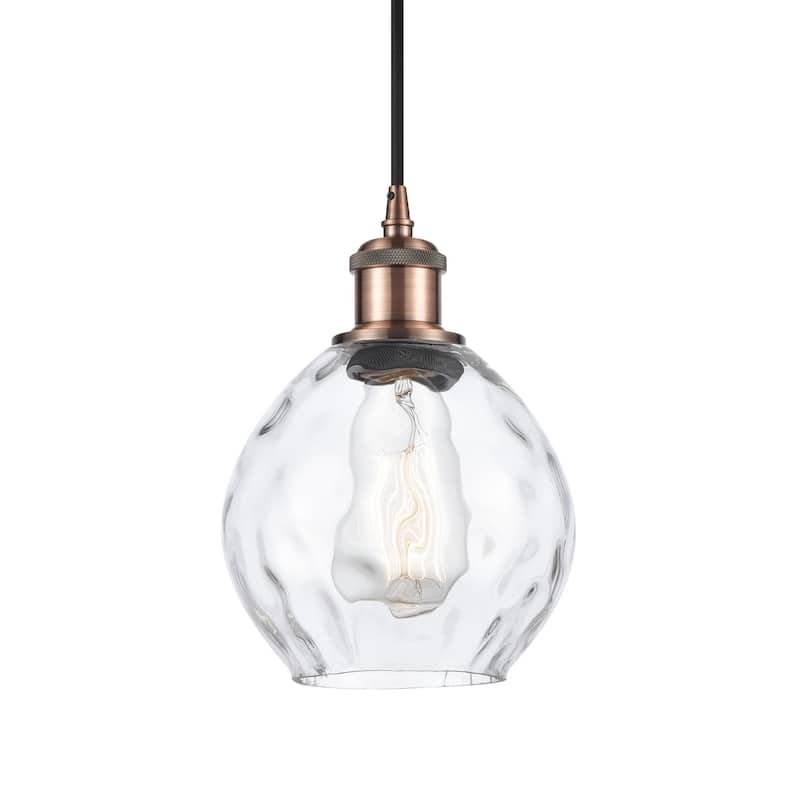 Innovations Lighting 516-1P-9-6 Waverly Pendant Waverly 6" Wide Mini - Clear / Antique Copper