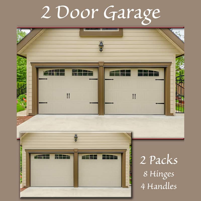 Household Essentials Hinge-It Magnetic Black Decorative Garage Door Accents