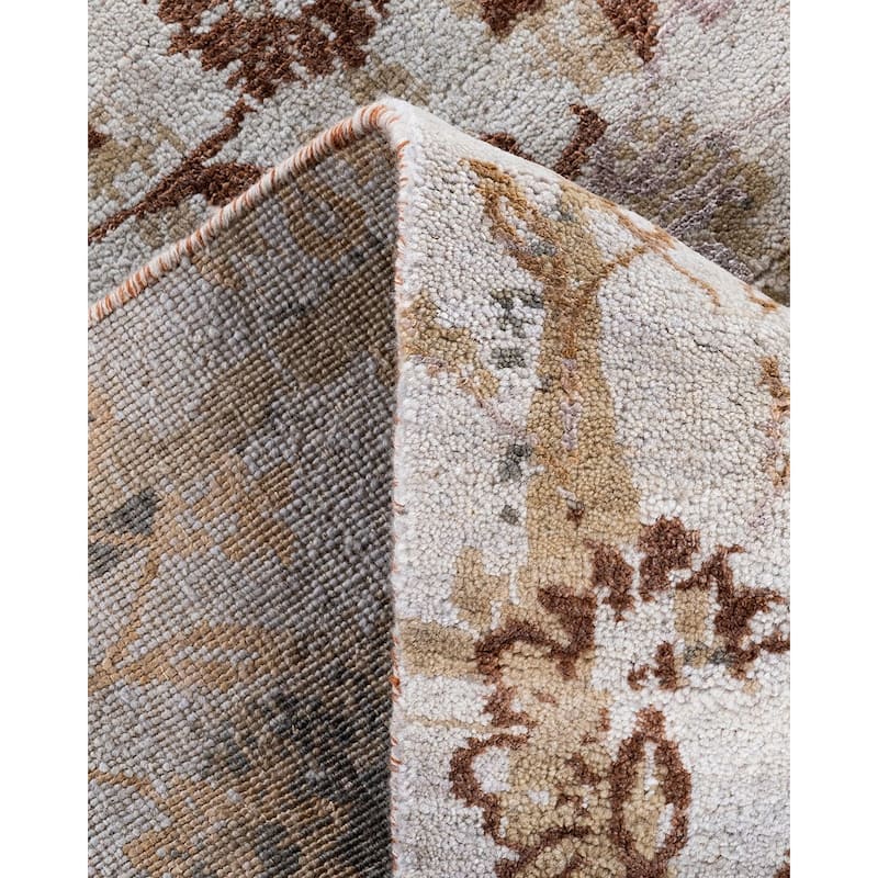 Ikat One-of-a-Kind Hand-Knotted Area Rug, Beige - 8' 1" x 10' 0"