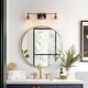 preview thumbnail 12 of 37, Modern Farmhouse 1/3/4-Light Black Gold Bathroom Vanity Light Glass Wall Sconce