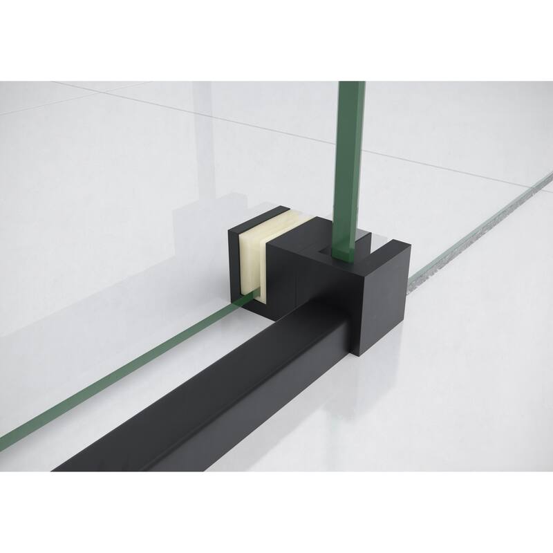 Glass Warehouse 64 in. x 78 in. Sliding Frameless Shower Door with Square Hardware