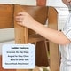 preview thumbnail 7 of 5, Max and Lily Mid-Century Modern Full over Full Bunk Bed