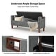preview thumbnail 5 of 5, Clara Modern 61"W Storage Bench with Solid Wood Legs by HULALA HOME