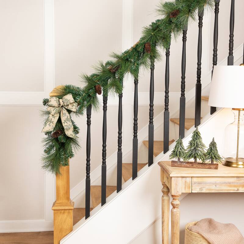 Mixed Pine and Pinecones Artificial Christmas Garland - 5.5' x 14" - Unlit