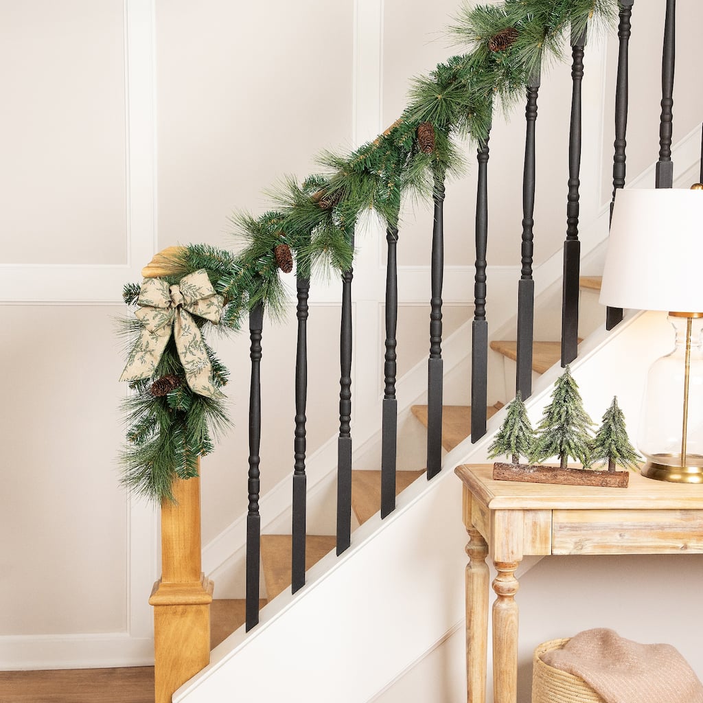 Mixed Pine and Pinecones Artificial Christmas Garland - 5.5' x 14" - Unlit