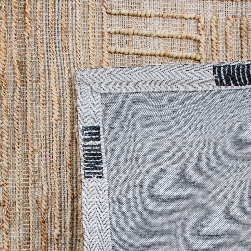 Sevita Natural Striped Modern Area Rug