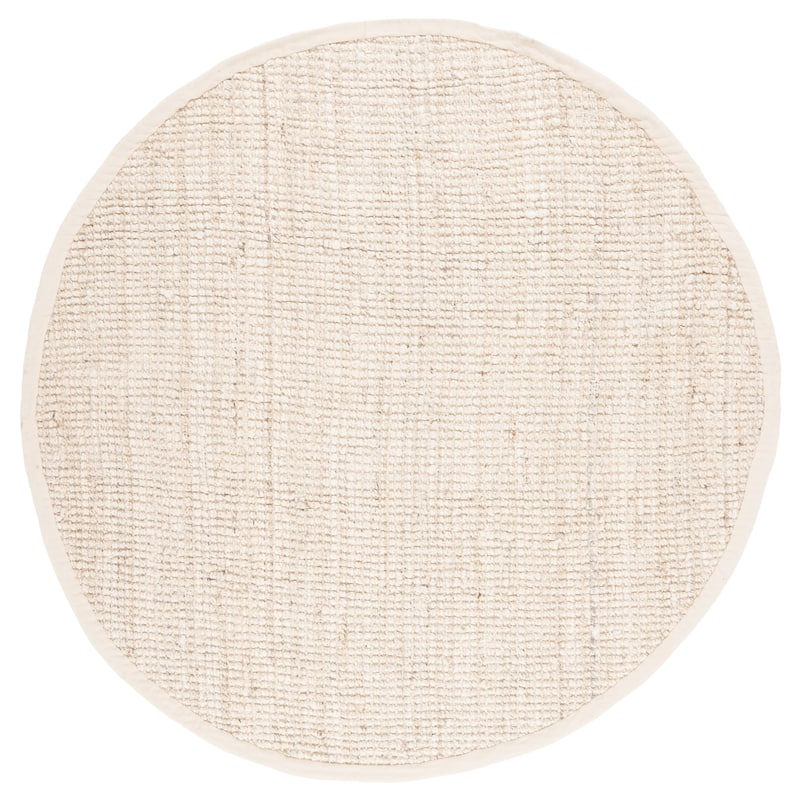 SAFAVIEH Handmade Natural Fiber Leyla Jute Rug - 11' Round - Ivory