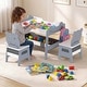 preview thumbnail 6 of 18, Costway 5-in-1 Kids' Table & Chair Set with Chalkboard, Whiteboard, 3 - See Details