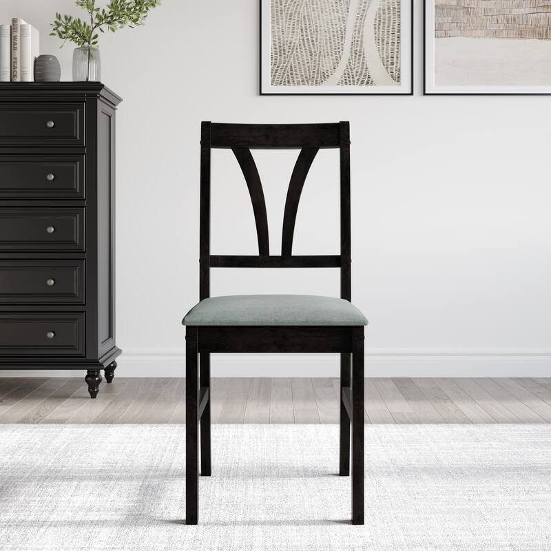 Dothan Counter Height Dining Set - 60052 Black- 4 Chairs only - Black / Grey