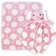 preview thumbnail 4 of 7, Baby Blanket and Matching Soothing Nunu Pink/White