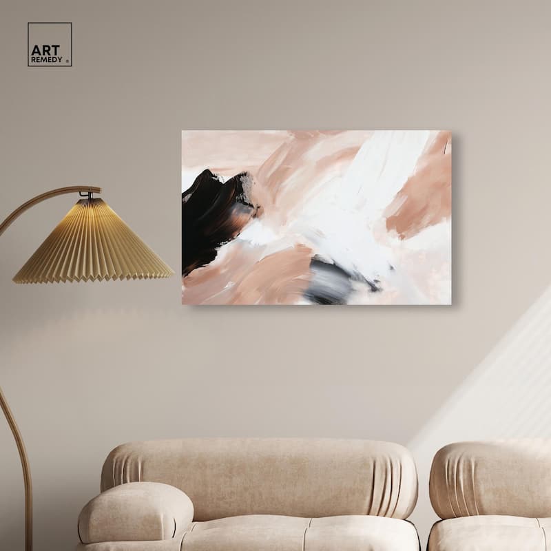 Swirls of Cream I Canvas by Art Remedy, Gallery Wrapped