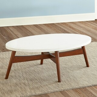 Stonebrook Cherry Wood Oval Coffee Table by Greyson Living