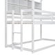 preview thumbnail 8 of 7, Twin over Twin House Loft Bed with Guardrails,Roof,Shelves and Ladder for home