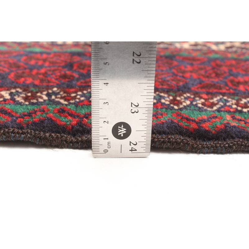 ECARPETGALLERY Hand-knotted Teimani Dark Navy Wool Rug - 2'9 x 4'8