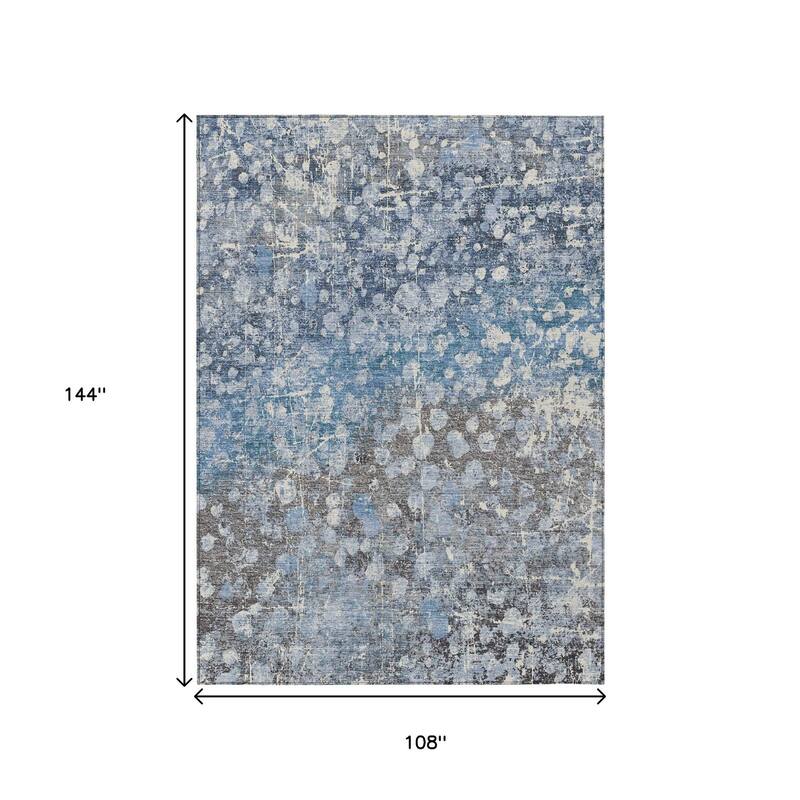 HomeRoots Abstract Transitional Rectangle Outdoor Rug