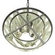 preview thumbnail 46 of 45, 2-Tier Draped Wood Bead Chandelier