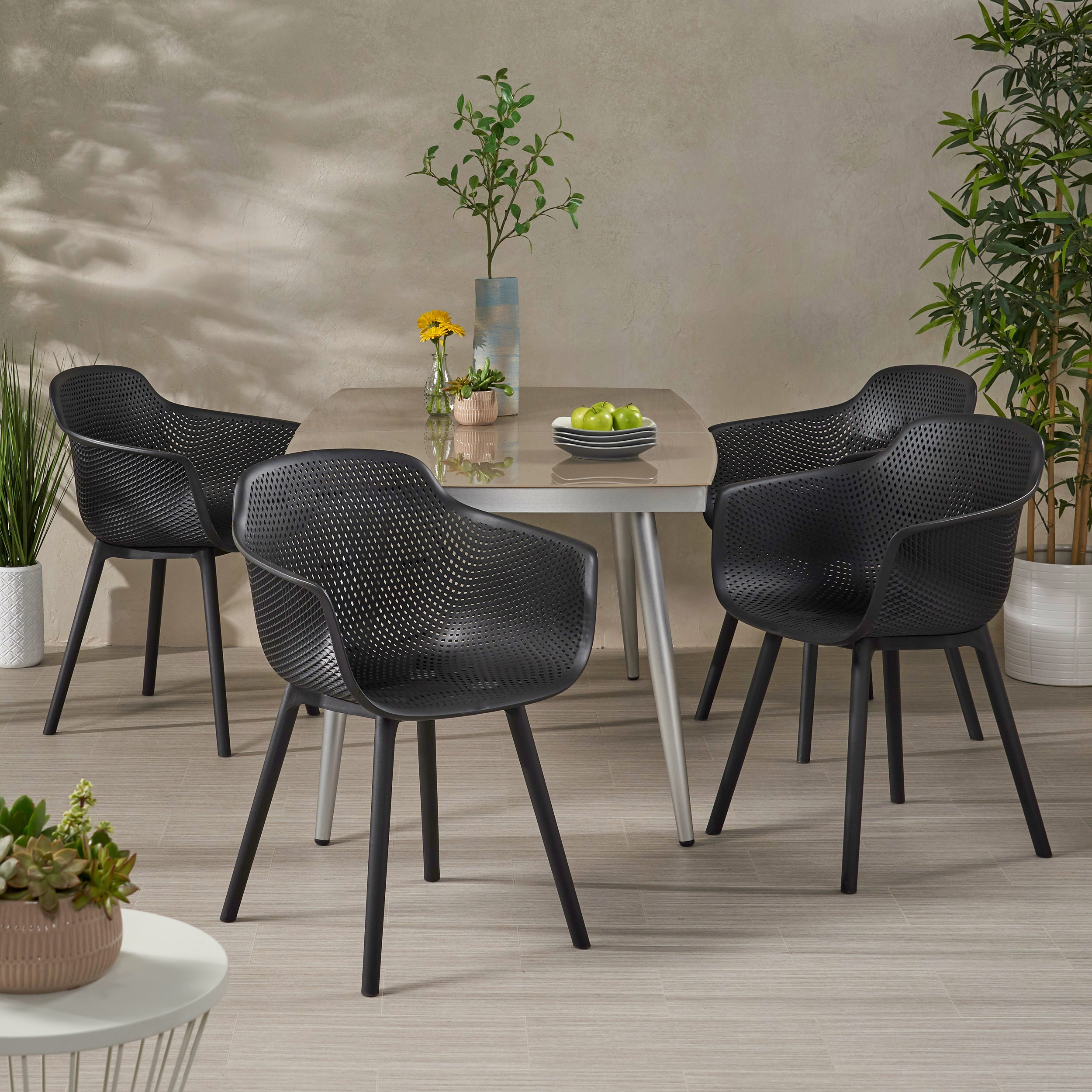 Lotus outdoor modern dining chair deals