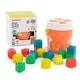 preview thumbnail 1 of 2, Miniland Feel to Learn, Shape Sorting Bucket, Salmon Salmon - Kids