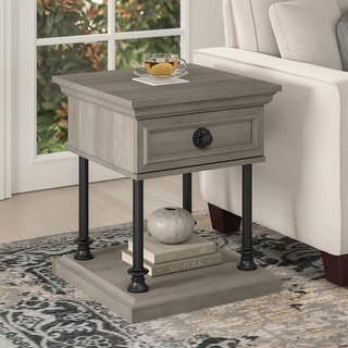 Coliseum Designer End Table with Storage by Bush Furniture - Bed Bath ...