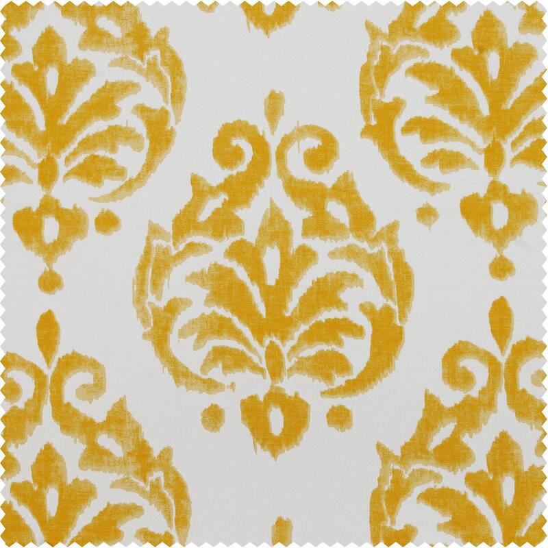 Exclusive Fabrics Sandlewood Gold Printed Cotton Tie-Up Window Shade (1 Panel) - 46 X 63