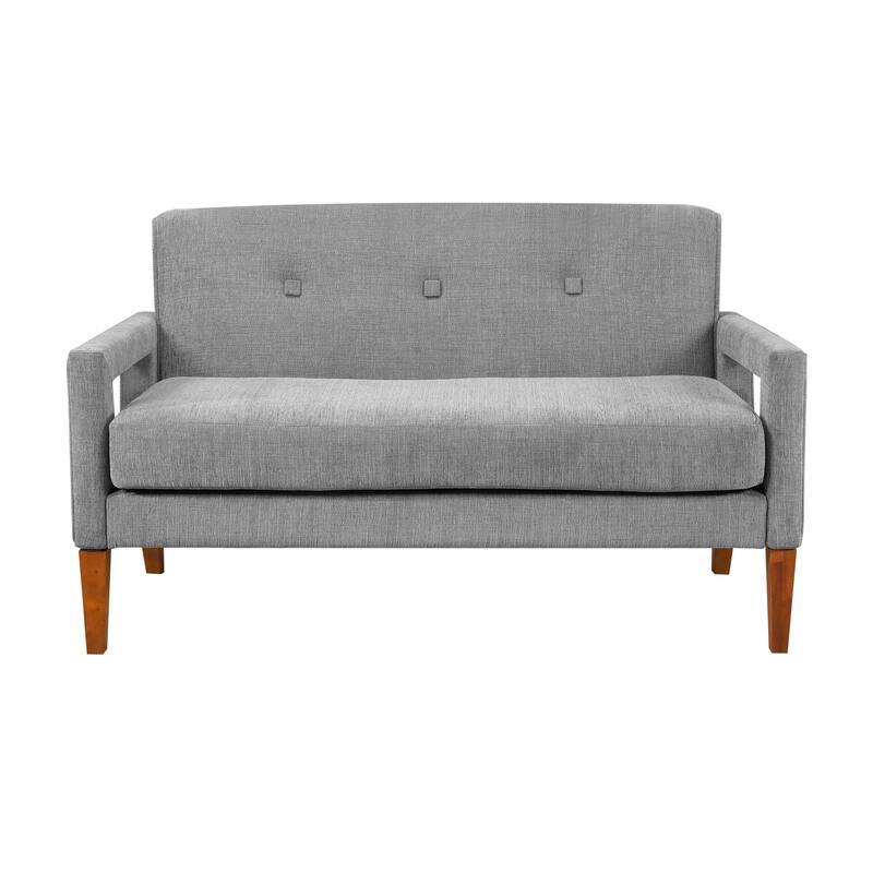 Vivian 55" Chenille Loveseat - Removable Cushion Cover with Zipper